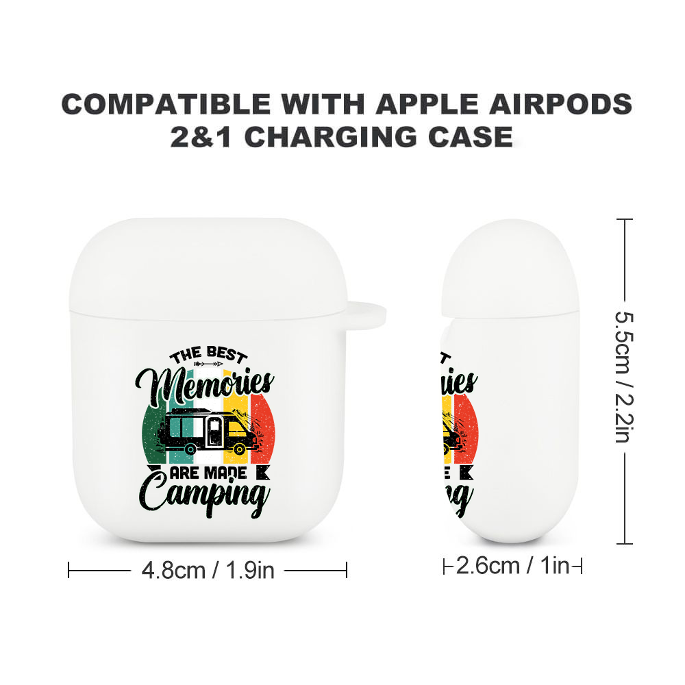 Custom Rv The Best Memories Are Made Camping AirPod Case, Camping Lovers Gifts JonxiFon