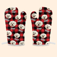 Thumbnail for Custom The Cutest Pet Photo Oven Mitts & Potholder, Pet Lover Gift AI