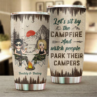 Thumbnail for Personalized Camping Partners For Life Husband And Wife Tumbler, Gift For Camping Lover AA