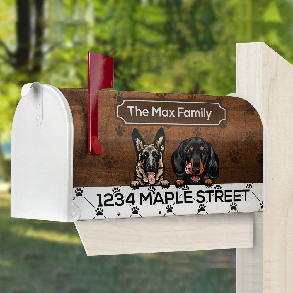 Custom Dog Lovers Mailbox Cover Gift for Dog Lovers AF