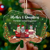Thumbnail for Mother & Daughters Forever Linked Together Printed Acrylic Ornament AE