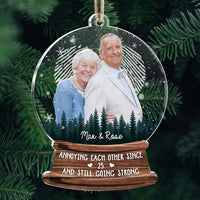 Thumbnail for Custom Annoying Each Other Photo Snowglobe Printed Acrylic Ornament, Christmas Gift AE