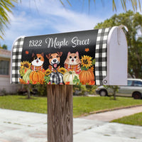 Thumbnail for Pumpkins & Sunflowers Dog Cat Mailbox Cover, Dog lover Gift AF