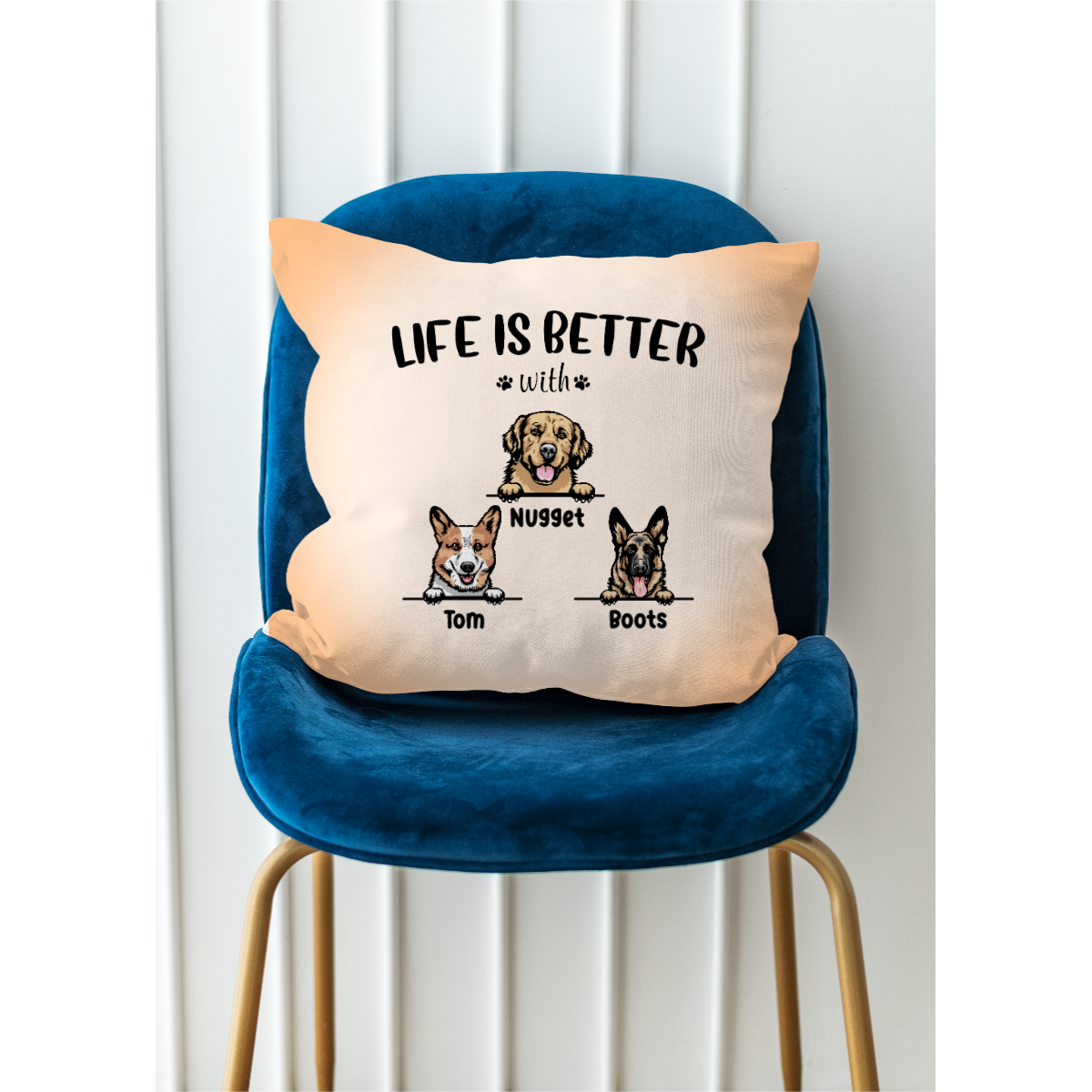 Fluffy Gifts For Dog Lovers - Personalized Pillow AD