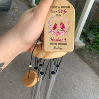 Thumbnail for Personalized I'm A Wife With A Wing Memorial Cardinal Wind Chime, Sympathy Gift For Widow AZ