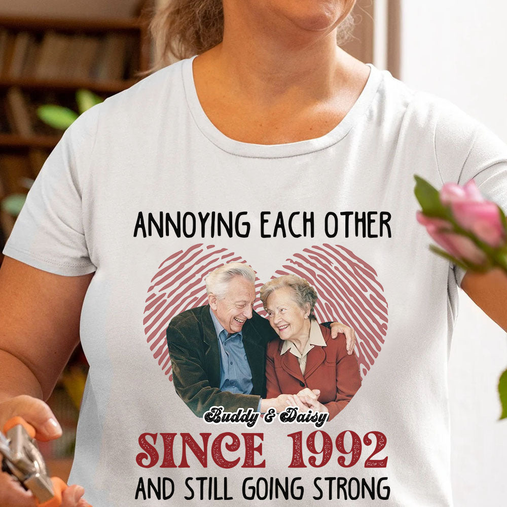 Personalized Annoying Each Other Husband Wife T-Shirt Hoodie, Valentine Gift For Couple CustomCat