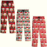 Thumbnail for Custom Christmas With Face Photo Family Pajama Pants, Christmas Gift AB