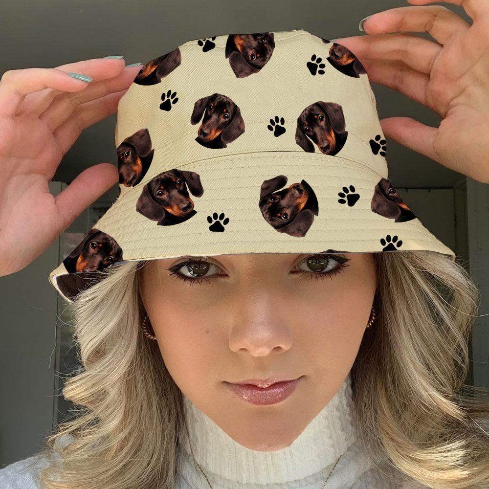 Custom Made Dog Face 3D Bucket Hat, Summer Handmade Hat, Dog Lover Gift AI