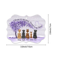 Thumbnail for I'm Always With You Personalized Memorial Dog Printed Wood Ornament, Sympathy Gift For Dog Lover AE
