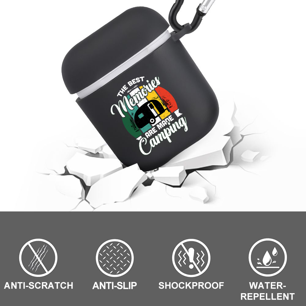 Custom Rv The Best Memories Are Made Camping AirPod Case, Camping Lovers Gifts JonxiFon