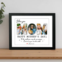 Thumbnail for Custom We Love You Mom Photo Collage Picture Frame, Gift For Mom/Grandma AA
