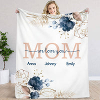 Thumbnail for Nana Mom We Love You Fleece Blanket, Gift For Grandma AB