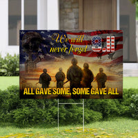 Thumbnail for All Gave Some, Some Gave All Veteran Lawn Sign, 4th Of July Decoration AN