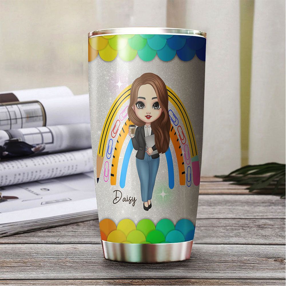 Daisy Tumbler With Straw Cold Drink Tumbler Cup Personalized Acrylic Tumbler  Cute Gift for Teacher Traveler With Cute Design 