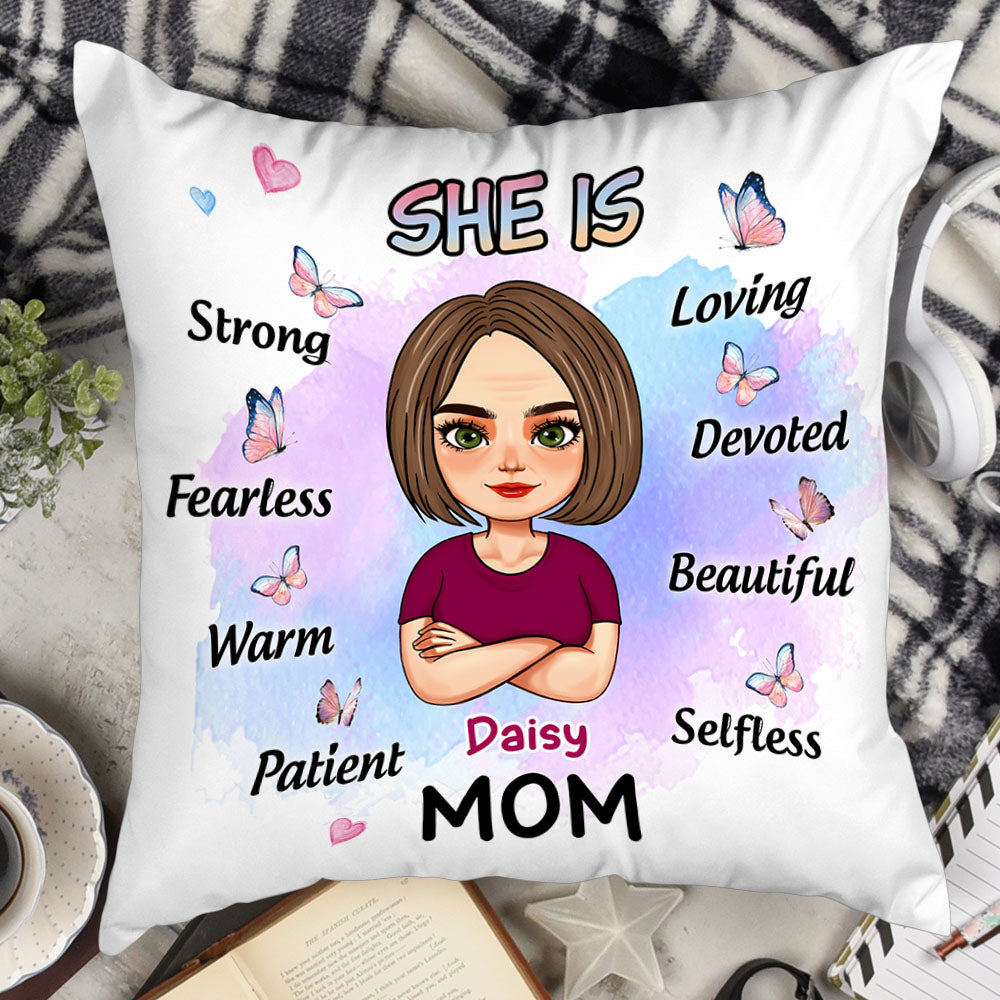 She Is Mom Personalized Pillow,Mothet's Day Gift For Mom AD