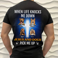 Thumbnail for Jesus And Dog Pick Me Up Dog T-shirt/Hoodie/Sweatshirt, DIY Dog Gift CustomCat