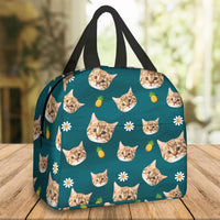 Thumbnail for Custom Funny Dog Cat Face With Foods Lunch Bag, Pet Lover Gift AI