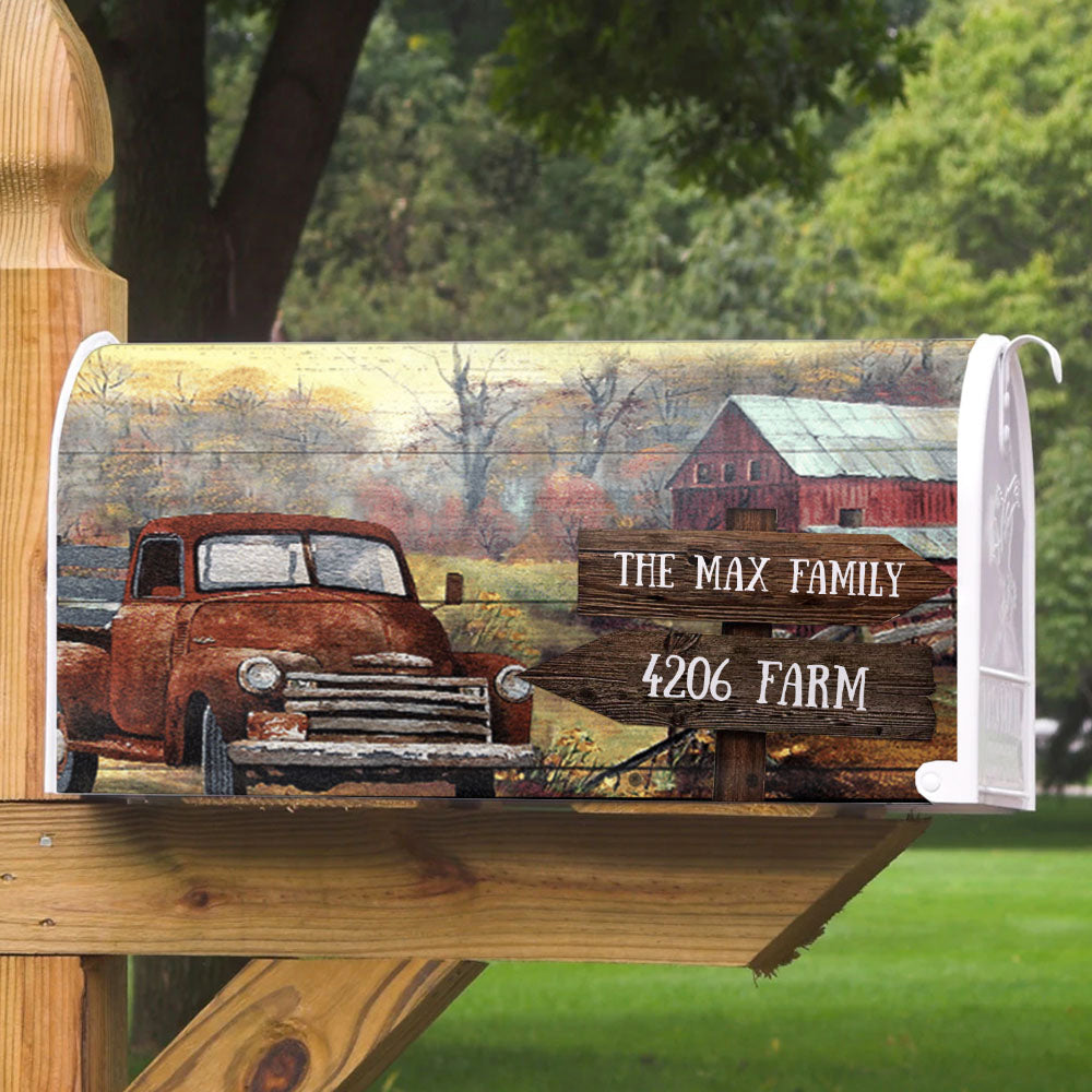 Farm House Vintage Style Magnetic Mailbox Cover AF
