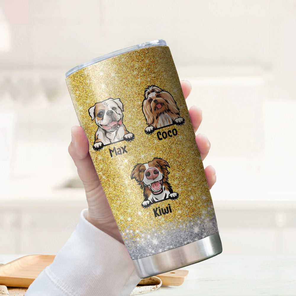 Born To Be A Stay-at-home Dog Mom Tumbler, Best Gift for Dog Lovers AA