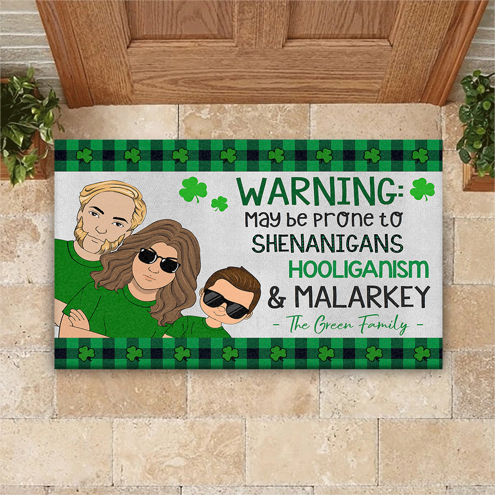 Personalized Irish Blessing Doormat, St Patricks Day Decor Home AB