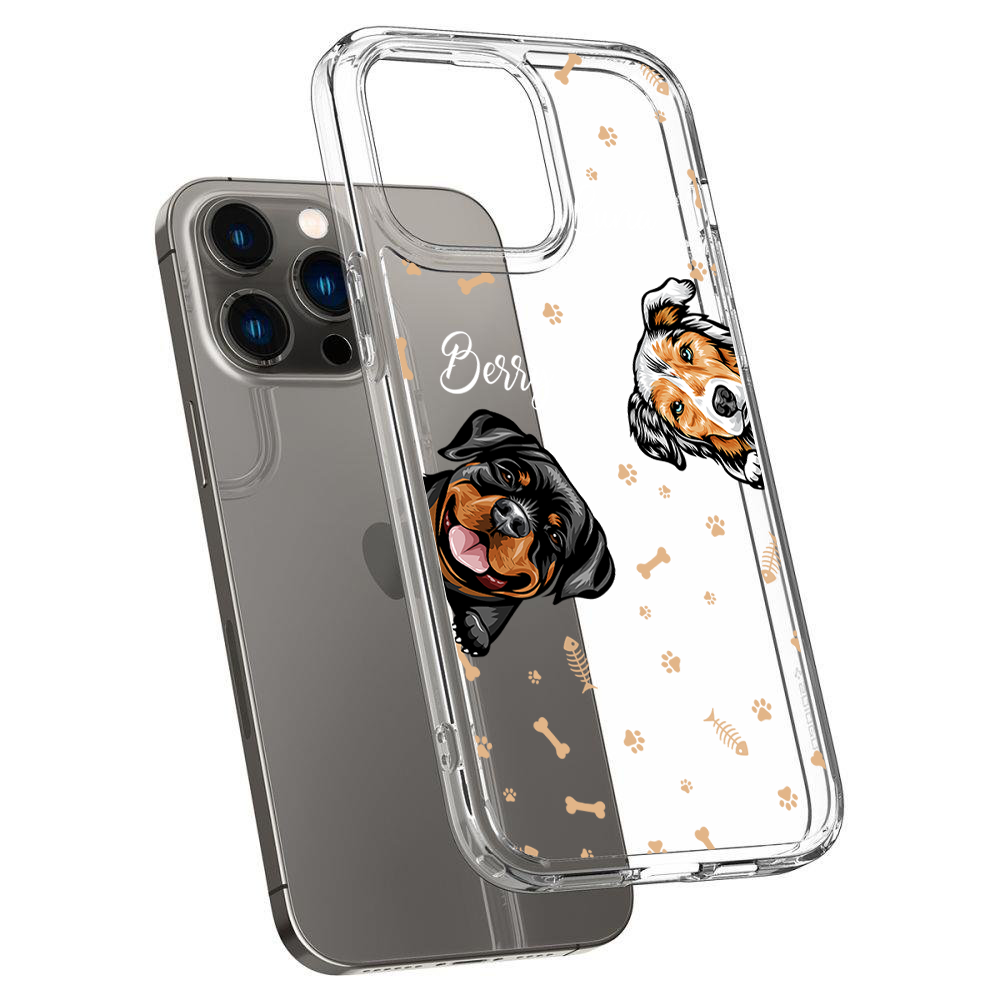 Personalized Hello Dog Cat Paw Phone Case, Funny Gift For Pet Lovers AA