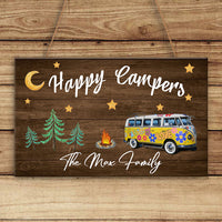 Thumbnail for Custom Making Memories One Campsite Camping Rectangle Wood Sign, Gift For Camper A