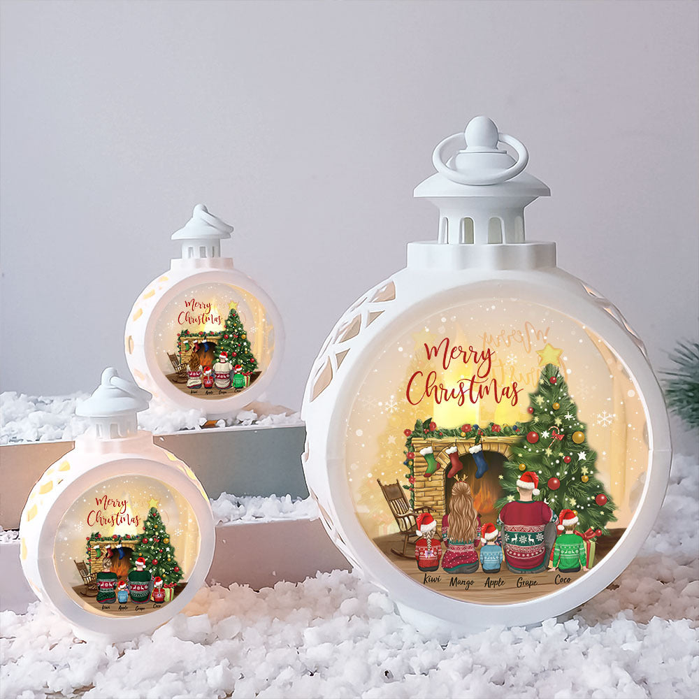 Custom Family Christmas 2022 LED Light Ornament, Christmas Gift AE
