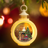 Thumbnail for Custom Couples & Their Pets Christmas Family LED Light Ornament, Christmas Gift AE
