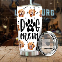 Thumbnail for Dog Mom With Dog Photo Tumbler, Best Gift for Dog Lovers AA