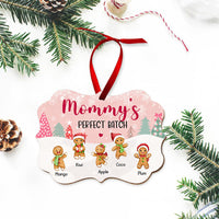 Thumbnail for Personalized Mom Grandma Perfect Batch Grandkids Printed Wood Ornament, Christmas Gift For Grandparent AE