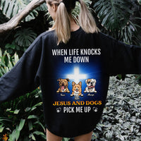 Thumbnail for Jesus And Dog Pick Me Up Dog T-shirt/Hoodie/Sweatshirt, DIY Dog Gift CustomCat