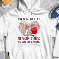Thumbnail for Personalized Annoying Each Other Husband Wife T-Shirt Hoodie, Valentine Gift For Couple CustomCat