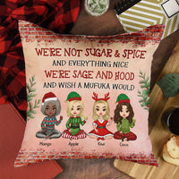 Thumbnail for Personalized We Are Sage And Hood Friend Besties Pillow, Christmas Gift For BFF AD