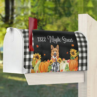 Thumbnail for Pumpkins & Sunflowers Dog Cat Mailbox Cover, Dog lover Gift AF