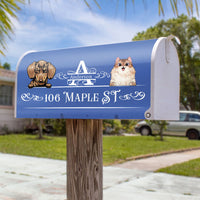 Thumbnail for Custom Family Monogram Dog Cat Mailbox Cover, Pet Lover Gift AF