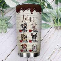 Thumbnail for Personalized Dog Mom Need Coffee Peopley Outside Steel Tumbler, Best Gift for Dog Lovers AA