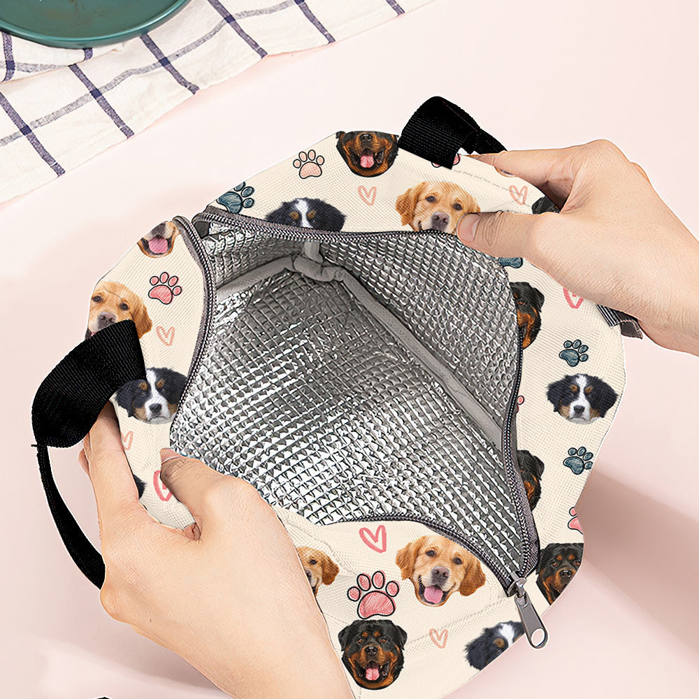 Personalized Dog Mom Lunch Bag, Gift For Pet Lovers AI