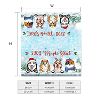 Thumbnail for Winter Sky With Dog Cat Mailbox Cover, Christmas Decor AF