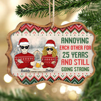 Thumbnail for Annoying Each Other For So Many Years Couple Printed Wood Ornament AE