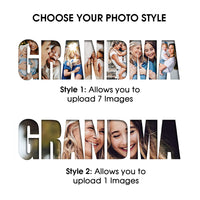 Thumbnail for Custom Happy Mother's Day Grandma Photo Collage Light Shirts, Gift For Mom/Grandma CustomCat