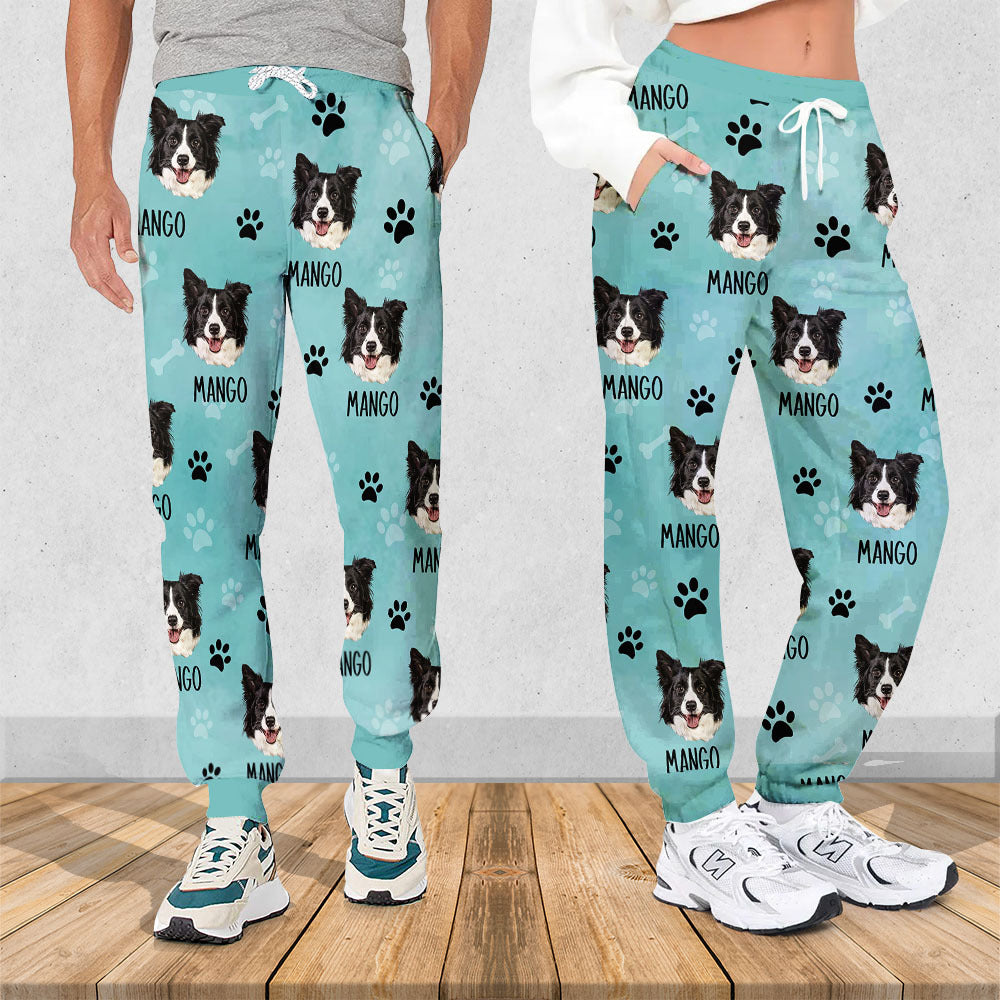 Custom Paws With Dog Cat Photo Sweatpants, Pet Lover Gift AB