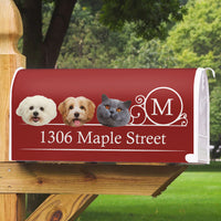 Thumbnail for Custom Big Head Cutout Photo Dog Cat Mailbox Cover, Christmas Gift AF