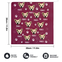 Thumbnail for Custom Dog Cat Photo With Name Hand Towel, Pet Lover Gift JonxiFon