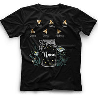 Thumbnail for Personalized Grandma Fill Kids Heart Bee Glass T-shirt CustomCat