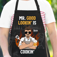 Thumbnail for Mr. Good Lookin' Is Cookin' Dad Apron, Gift For Dad AI