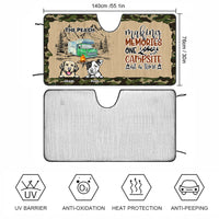 Thumbnail for Making Memories One Campsite At A Time Dog Car Sunshade AI