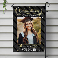 Thumbnail for Congratulations You Did It Photo Graduation Garden Flag AD