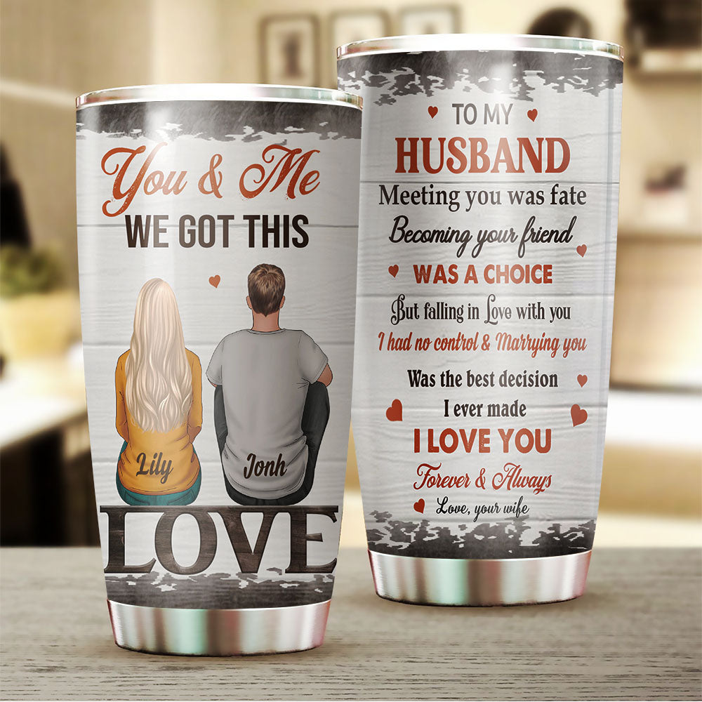Meeting You Was Fate Personalized Tumbler AA