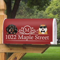 Thumbnail for Family Name House Address Magnetic Mailbox Cover, Personalized Mailbox Cover AF