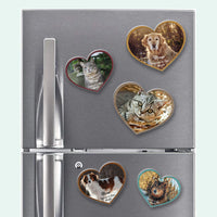 Thumbnail for Custom Forever In Our Hearts Pet Photo Memorial Magnets, Fridge Magnet, Memorial Gift JonxiFon